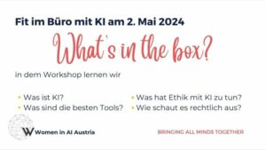 Im Workshop lernen wir, was KI ist, welche Tools am besten funktionieren, wie Ethik mit KI zusammenhängt und welche rechtlichen Bestimmungen wir beachten müssen. 