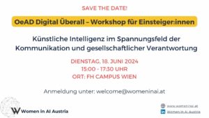 Workshop zu Künstlicher Intelligenz im Spannungsfeld der Kommunikation und gesellschaftlicher Verantwortung am 18. Juni 2024 in Wien